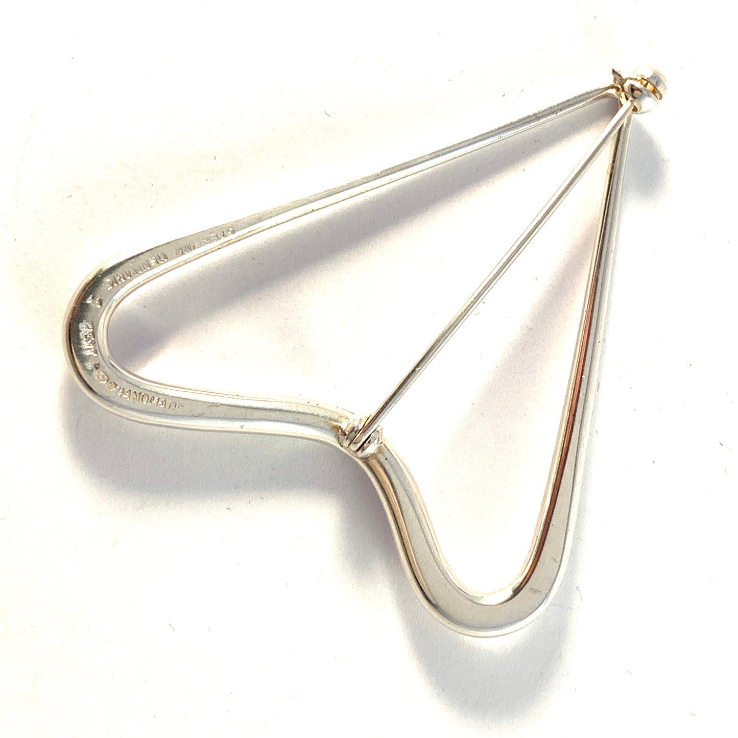 Bent Knudsen, Denmark 1950s. Vintage Sterling Silver Brooch. Design #1.