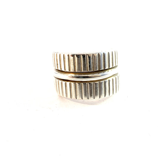 Tone Vigeland, for Plus Studios Norway 1960s Sterling Silver Ring. Design Snake 1961.