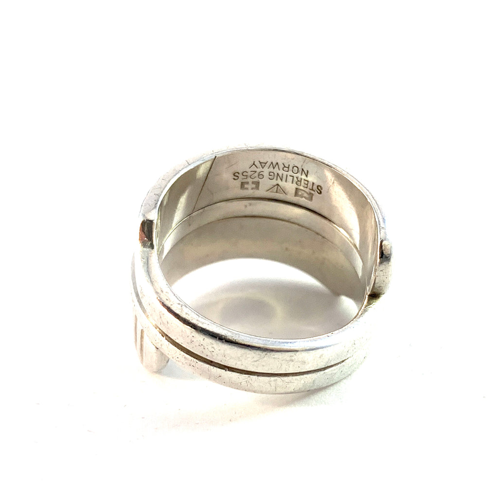 Tone Vigeland, for Plus Studios Norway 1960s Sterling Silver Ring. Des ...