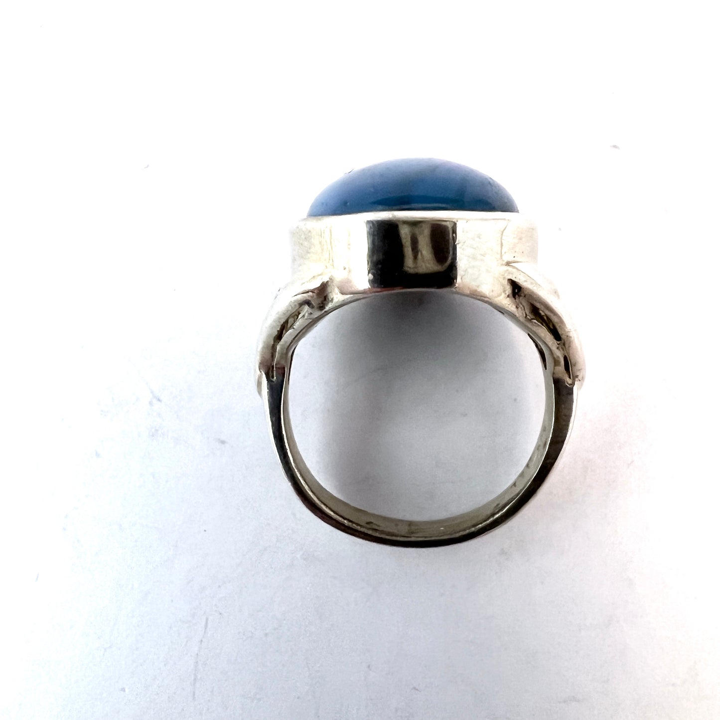 Scandinavia, Vintage Sterling Silver Bergslagen-stone Ring.
