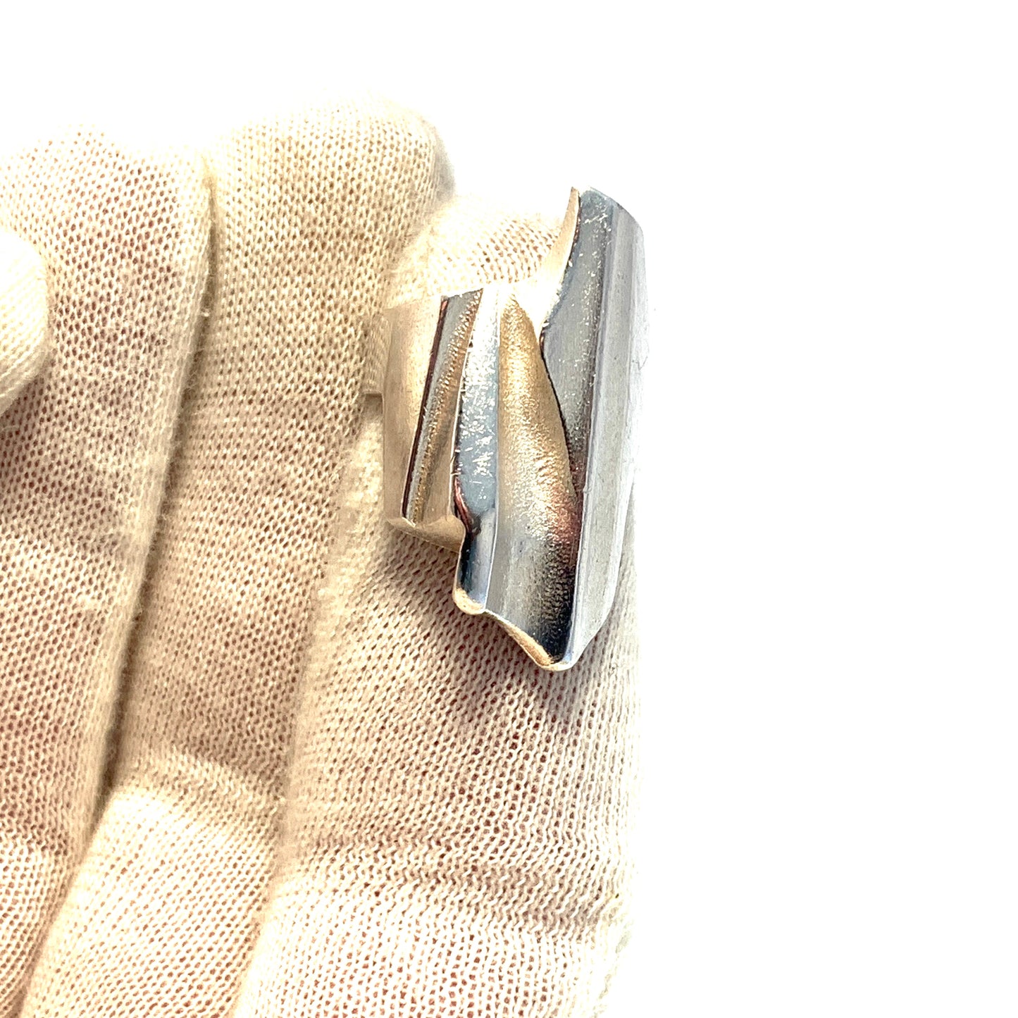 Bjorn Weckstrom for Lapponia, Finland 1985. Vintage Bold Sterling Silver Ring.