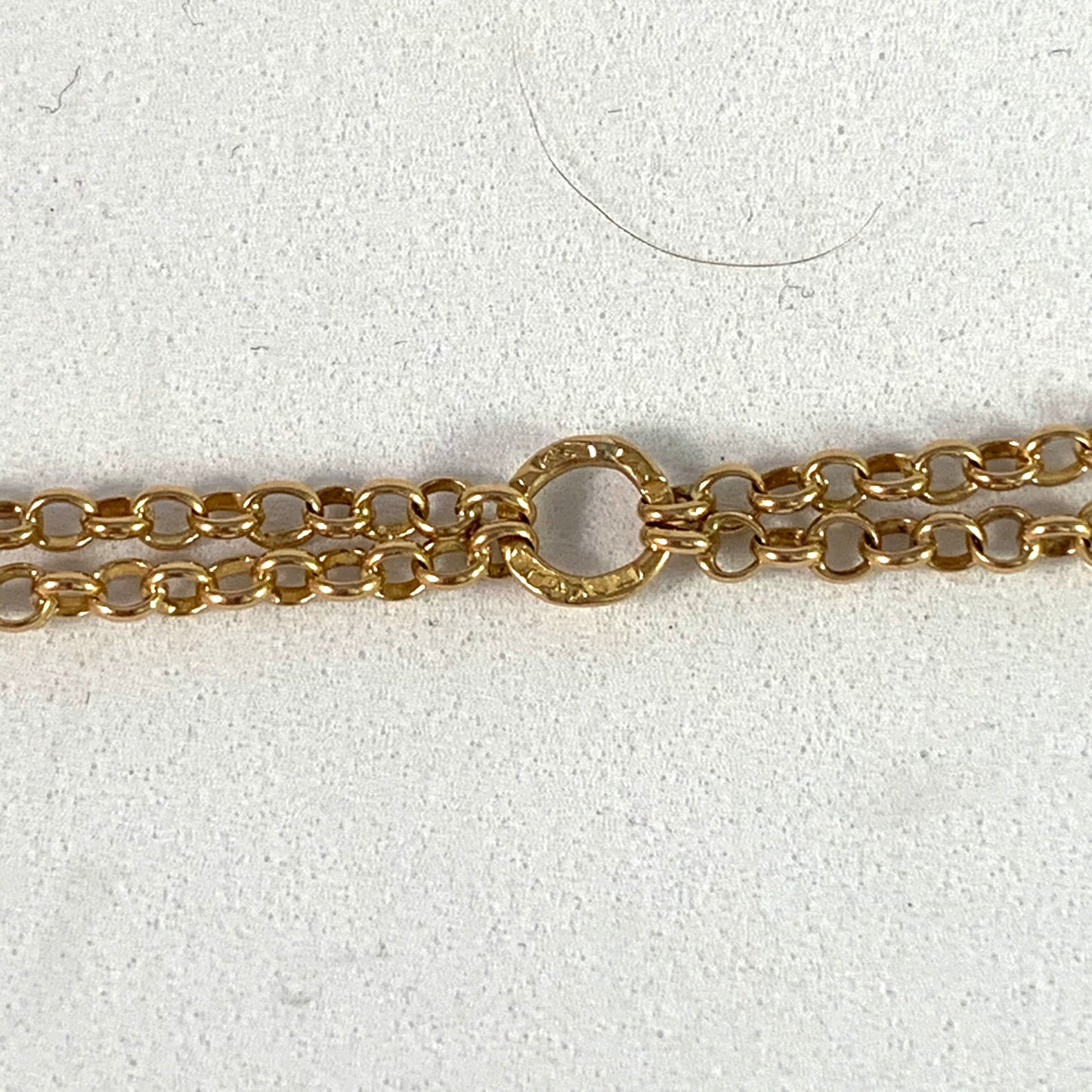 Dahlgren Sweden 1900 Antique 18k Gold Rose Cut Diamond 27.5in Long Two Strand Necklace.