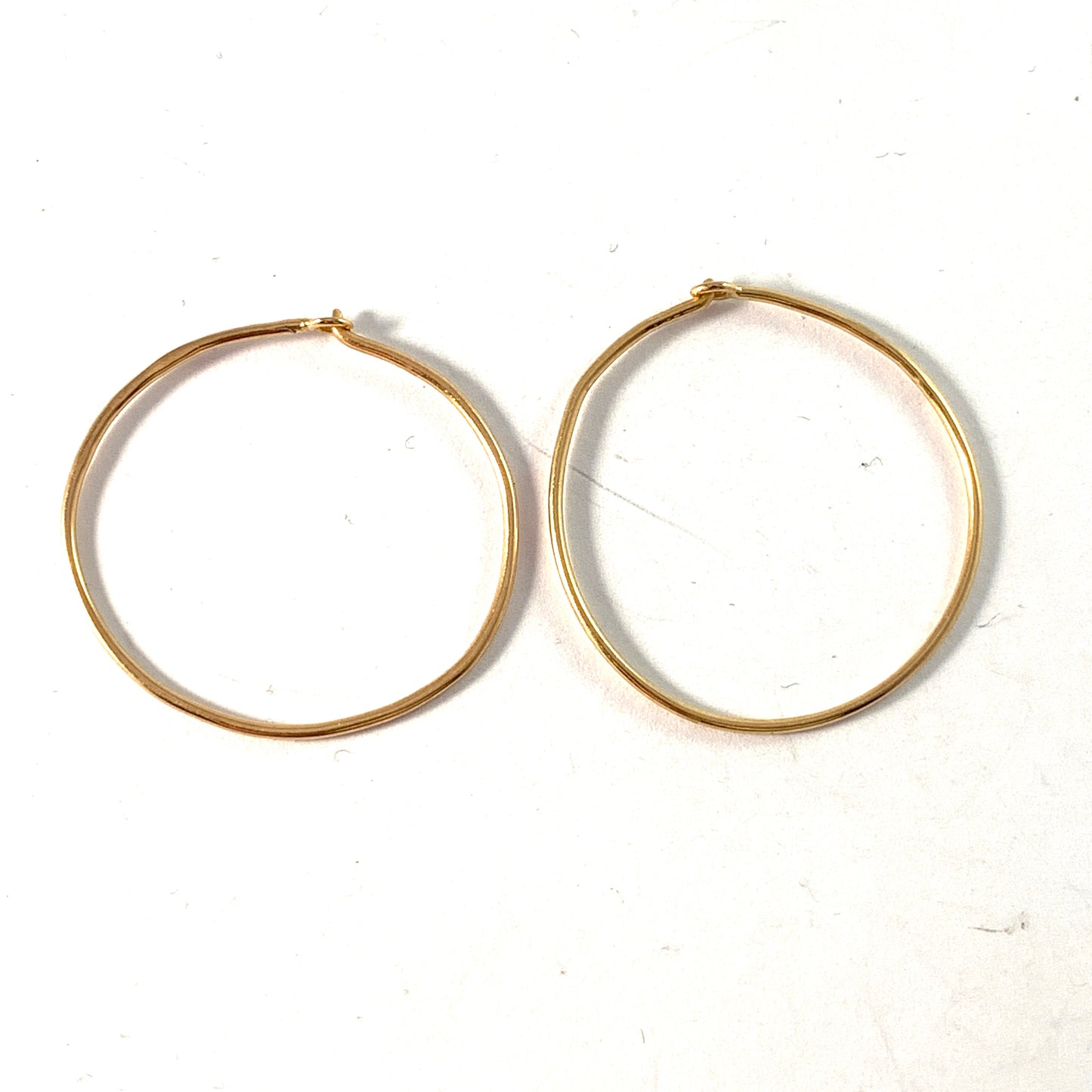 Sweden year 1966. Vintage 18k Gold Earrings.