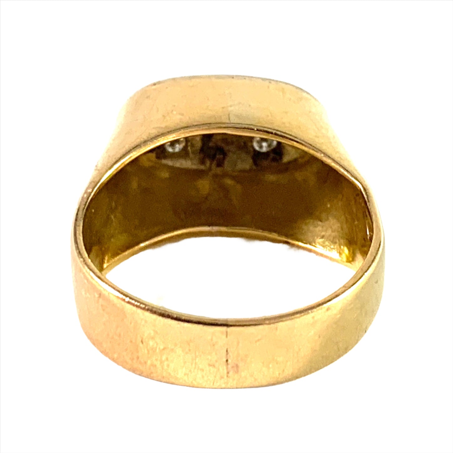 Johan GA Bergqvist, Sweden year 1960 Vintage 18k Gold 0.23ctw Diamond Ring.