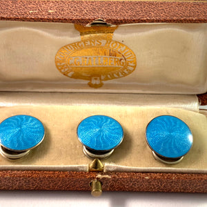 Ole Nicolai Olberg, Norway 1907-1934 Sterling Enamel Buttons
