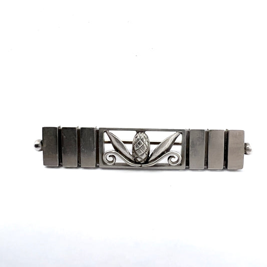Georg Jensen, Denmark. Vintage Sterling Silver Brooch Pin. Design 216A.