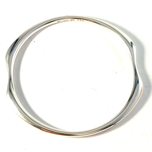 Nanna Ditzel for Georg Jensen Design 155 Vintage Sterling Bangle.