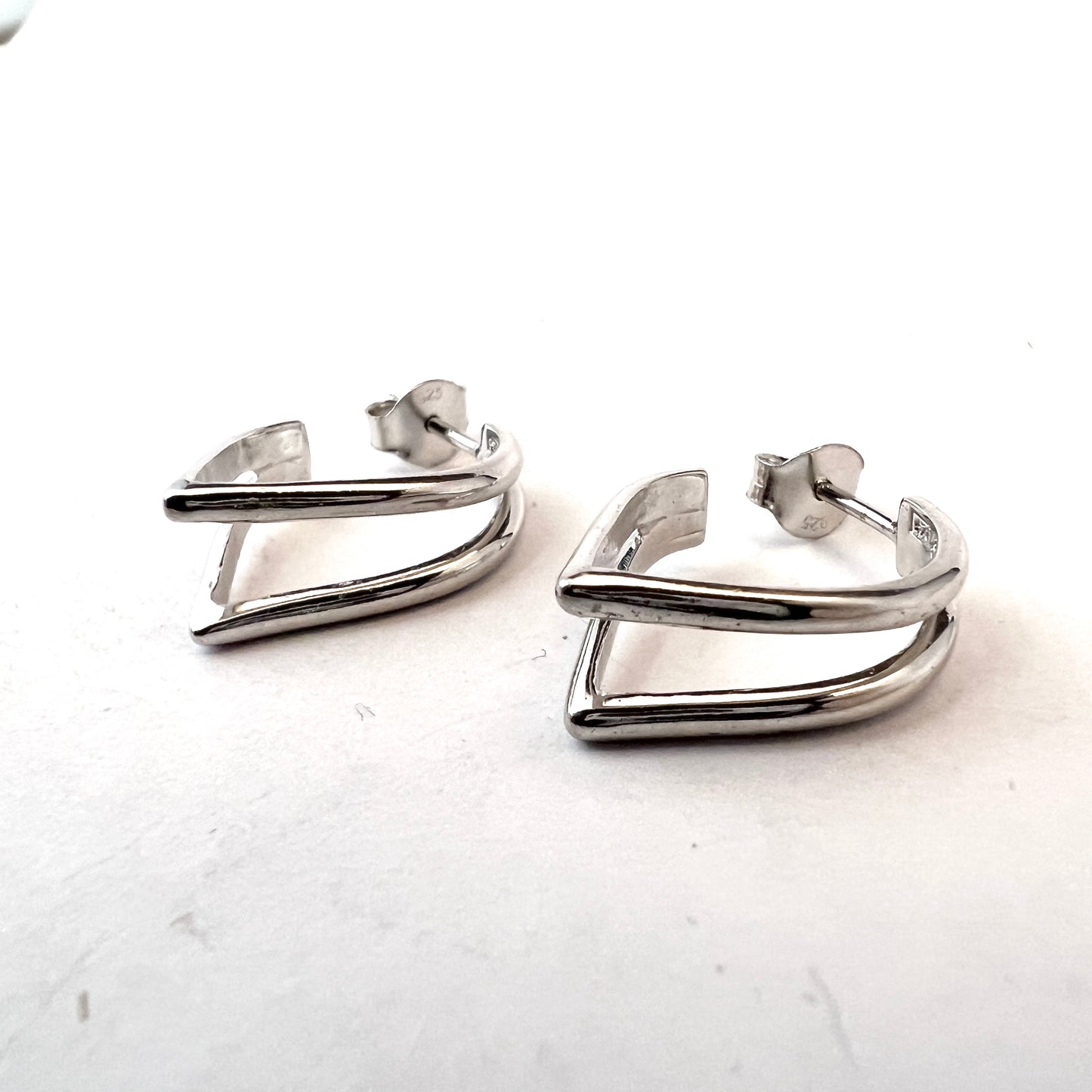 Kultakeskus Oy, Finland. Vintage Sterling Silver Earrings