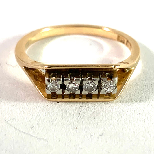 Kaplan, Sweden 1966. 18k Gold Diamond Ring