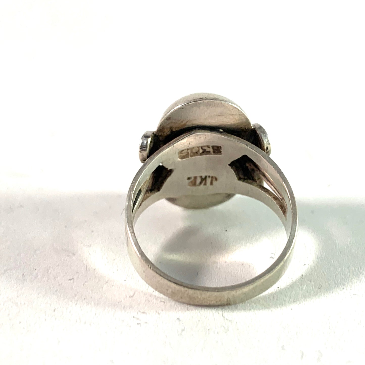 Julius A.L. Klagenborg, Copenhagen Denmark 1950s Silver Ring.