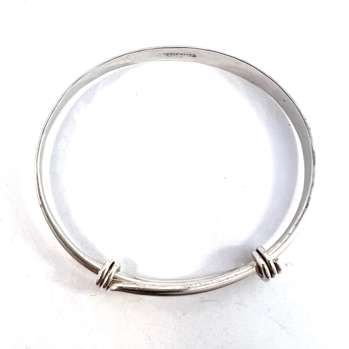 Ed Levin, USA. Vintage Sterling Silver Signature Bracelet.