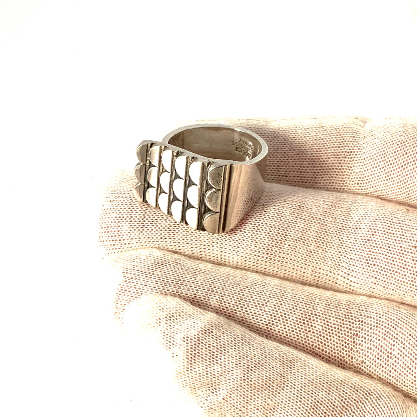 Anna Greta Eker, for PLUS Workshop Norway 1960s Sterling Silver Ring.