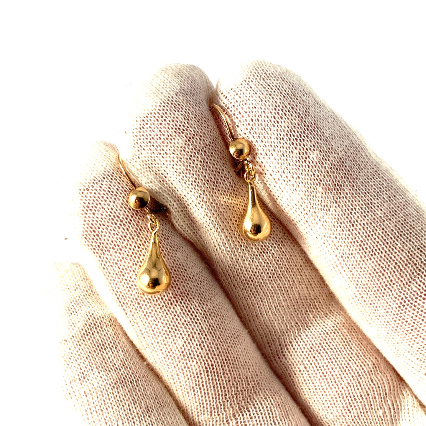 Vintage 14k Gold Drop Earrings.