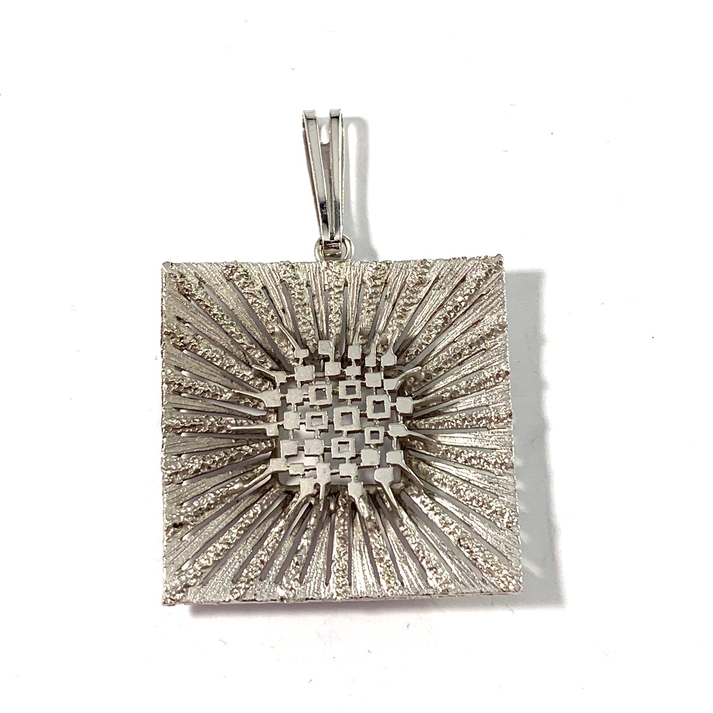 Friedrich Speidel, Germany, 1960s Solid 830 Silver Modernist Pendant.