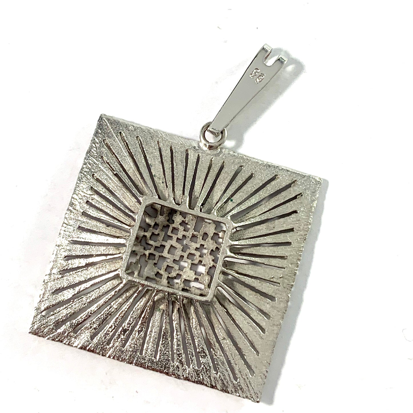 Friedrich Speidel, Germany, 1960s Solid 830 Silver Modernist Pendant.