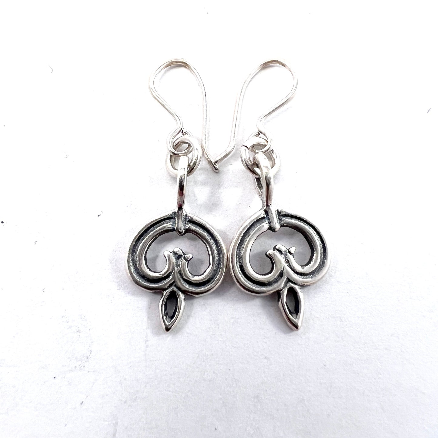 Kalevala Koru, Finland. Vintage Sterling Silver Earrings.