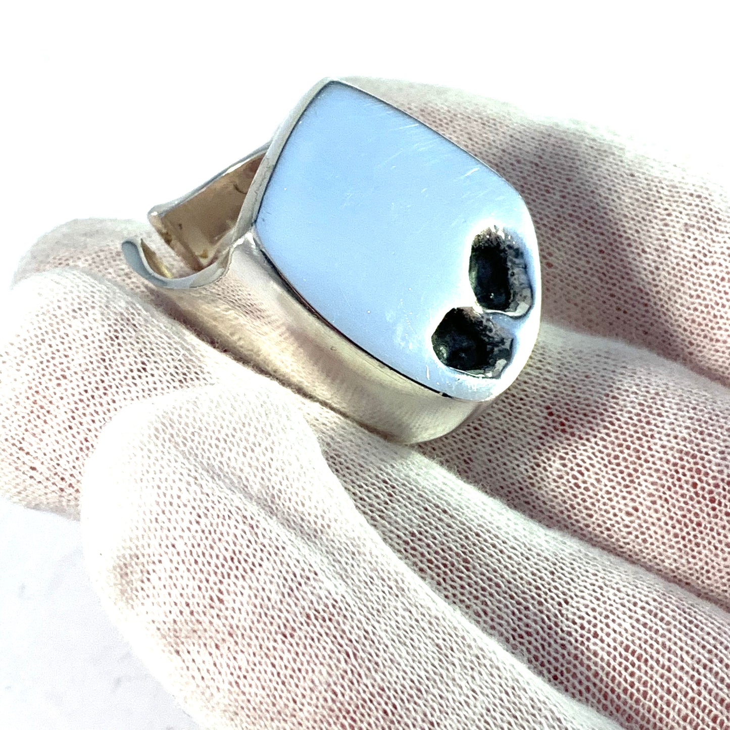 Poul Havgaard for Lapponia 1972 Massive Bold Sterling Silver Ring.