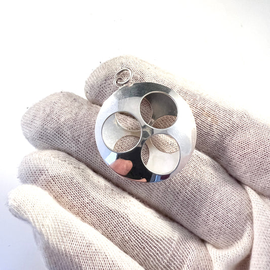 Kultasepat Salovaara, Finland 1960-70s. Vintage Sterling Silver Pendant.