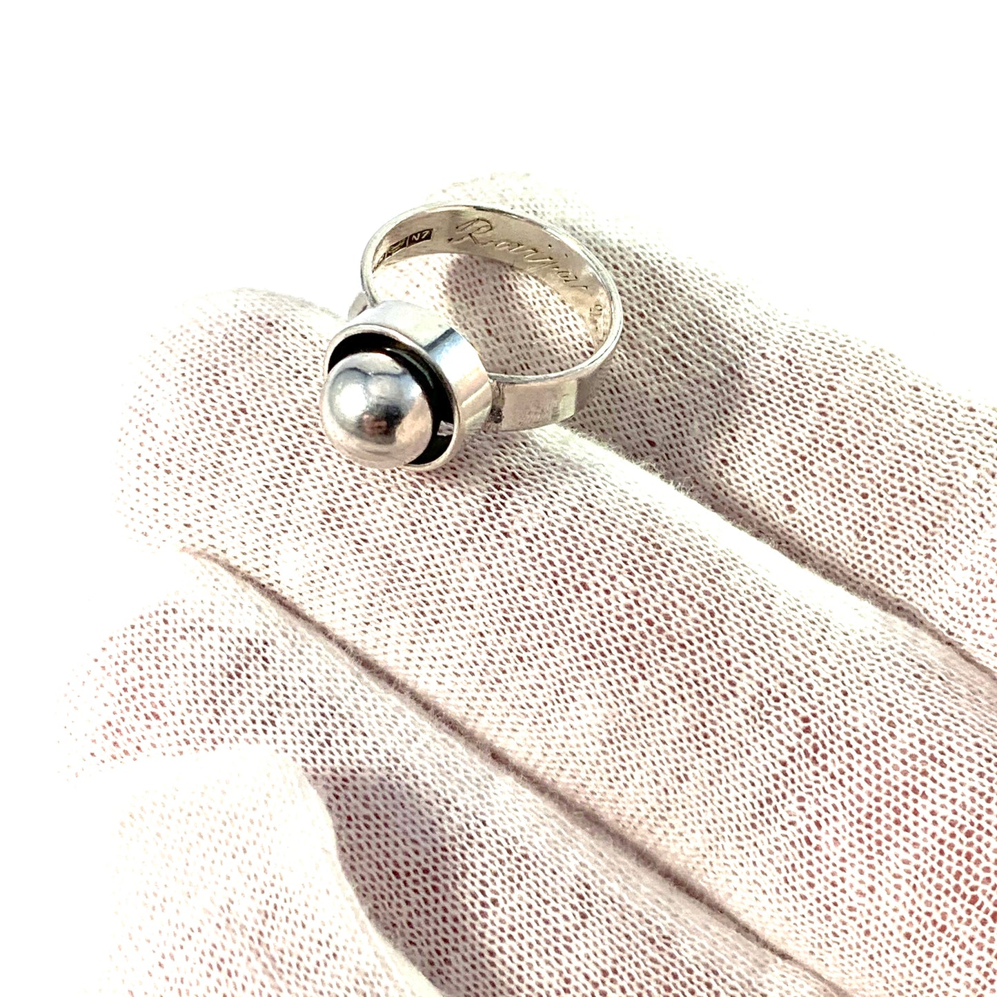 Erik Granit, Finland 1966. Vintage Solid Silver Ring