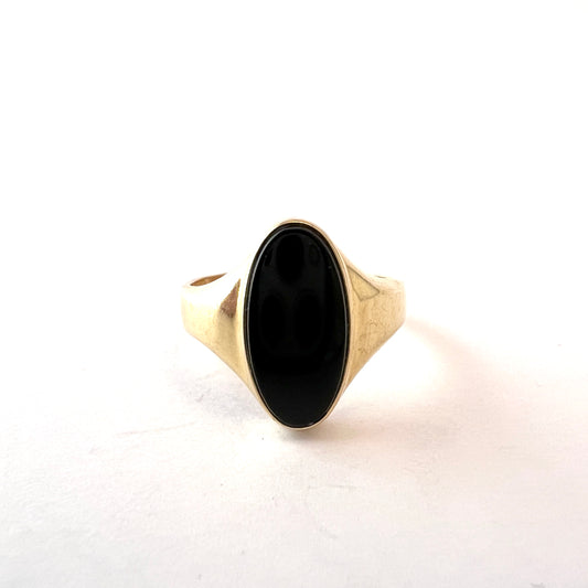 Vintage 18k Gold Onyx Ring.