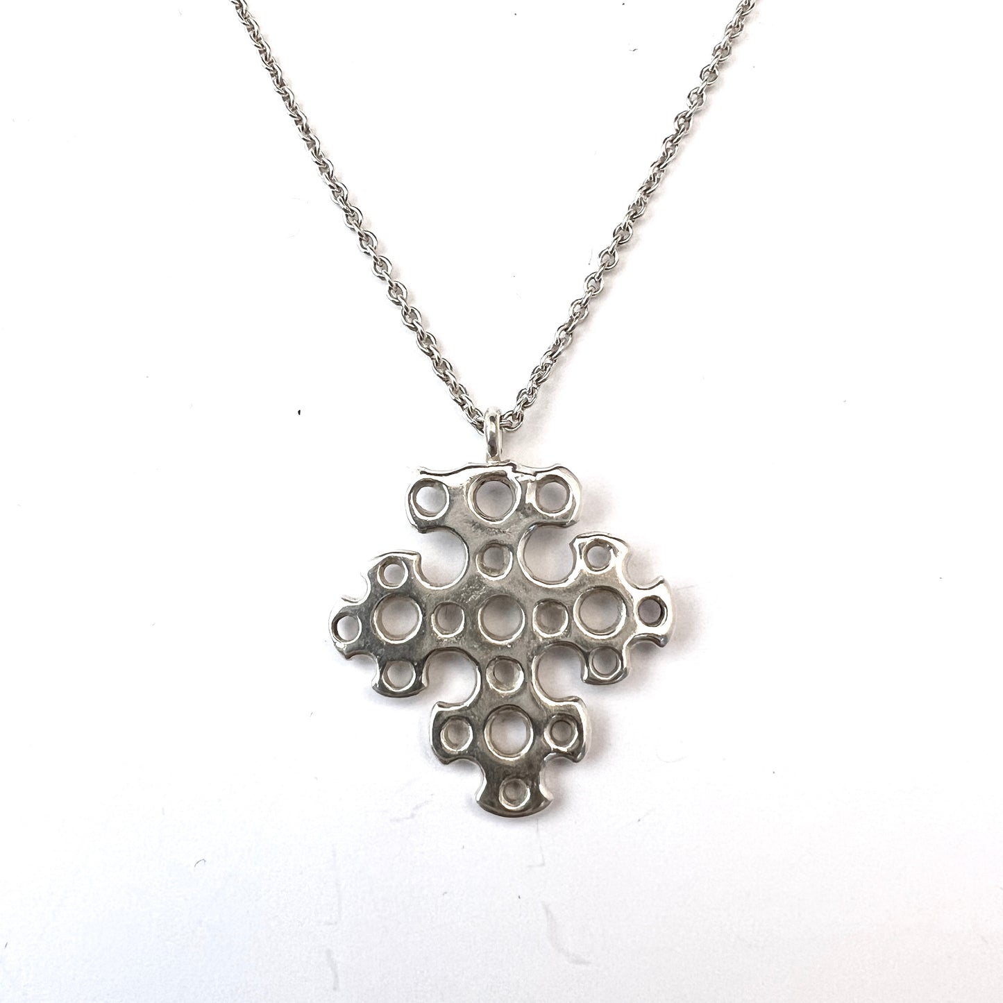 Juhls Kautokeino, Norway Vintage Sterling Silver Pendant Necklace.