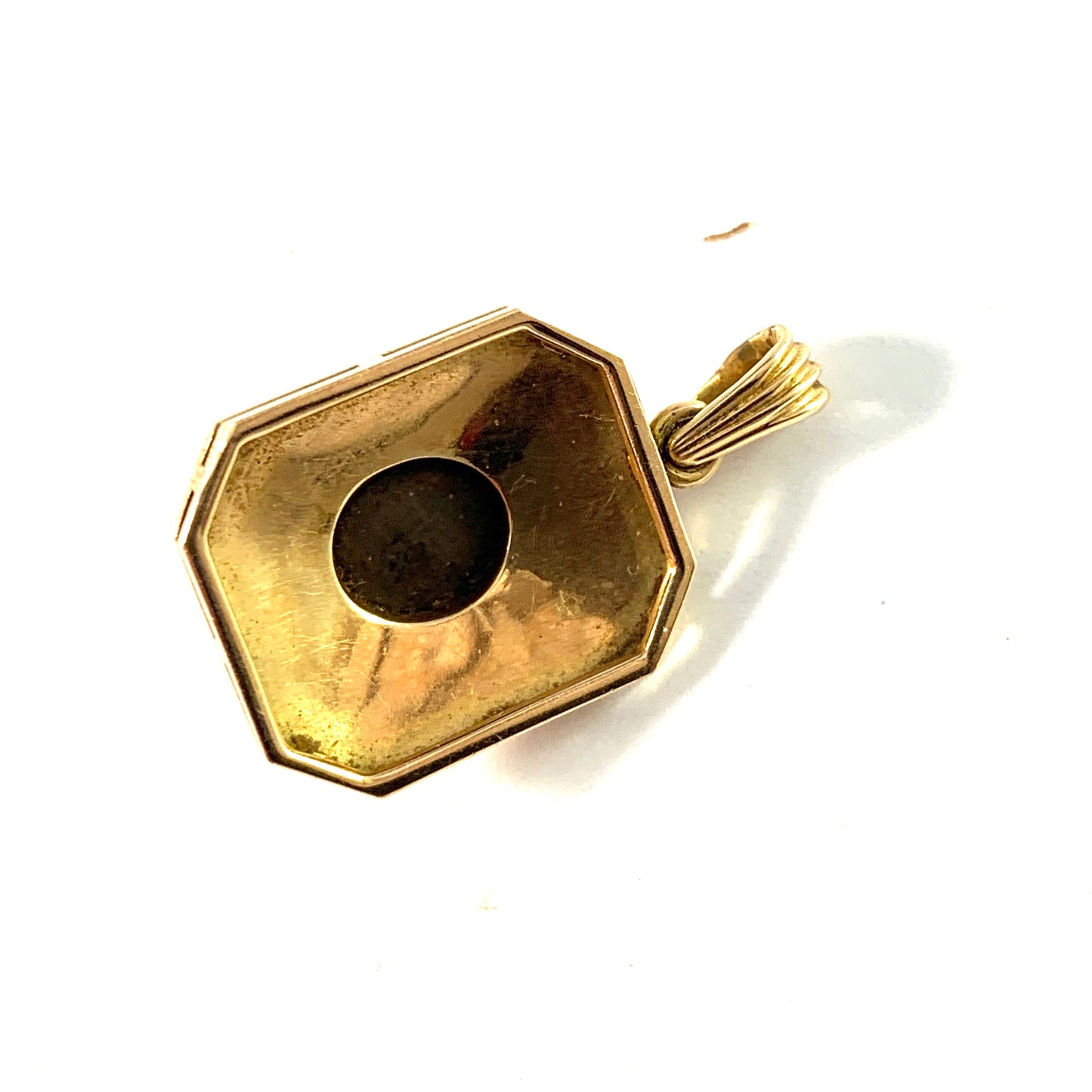 Vintage 14k Gold Star Sapphire Pendant.