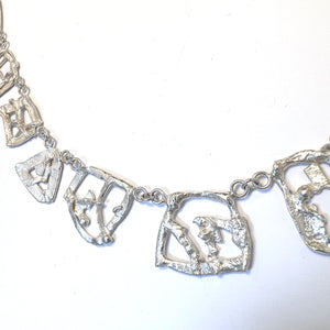 Nils Novén, Sweden. Vintage Sterling Silver Necklace.