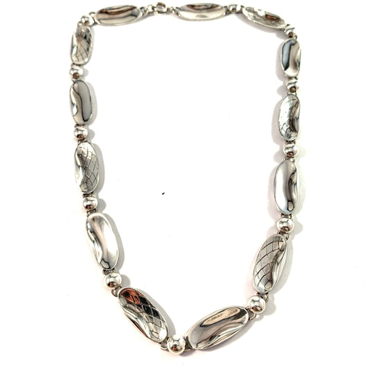 Alton, Sweden 1958. Mid Century Sterling Silver Necklace.