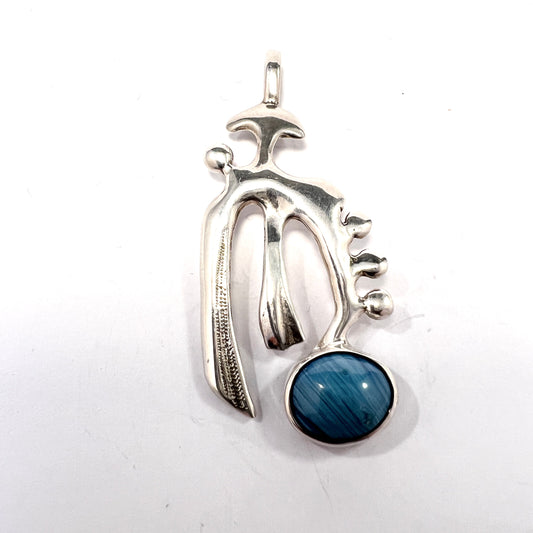 Nordström, Sweden 1974. Vintage Sterling Silver Bergslagen-stone pendant.