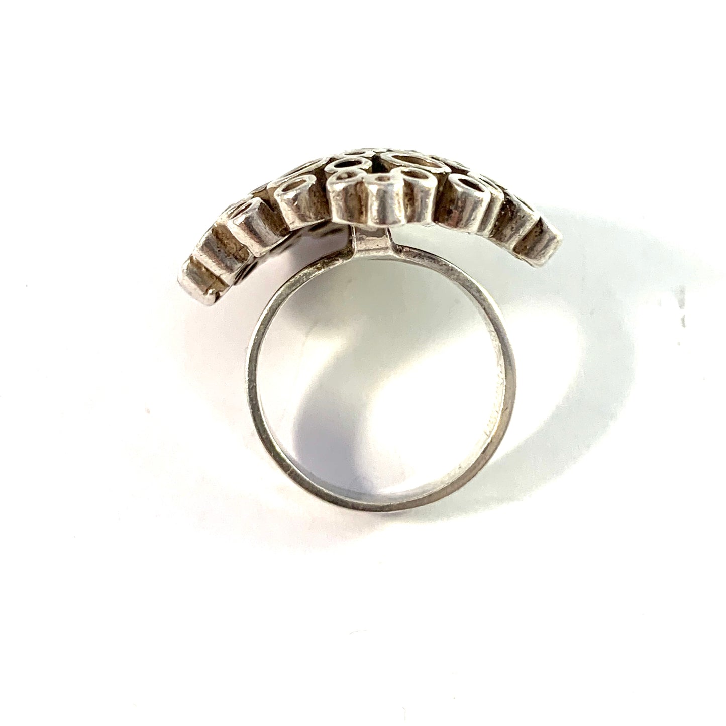 Erik Granit, Finland 1971 Modernist Sterling Silver Ring.