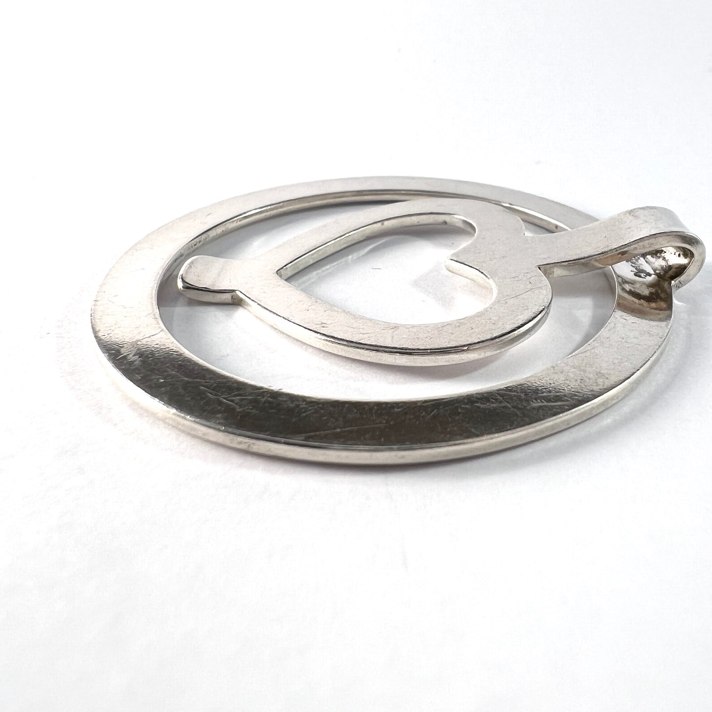 Georg Jensen. Vintage Sterling Silver Money Clip. Design 390 by Nanna Ditzel. (Can be used as a pendant)