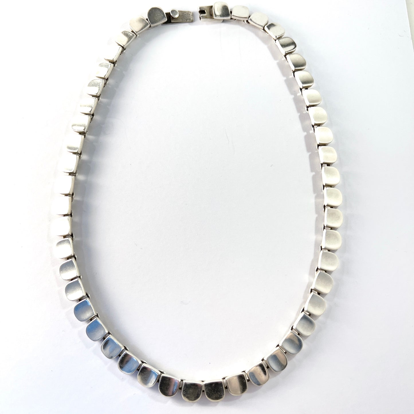 Mexico, Heavy Vintage Sterling Silver Necklace.