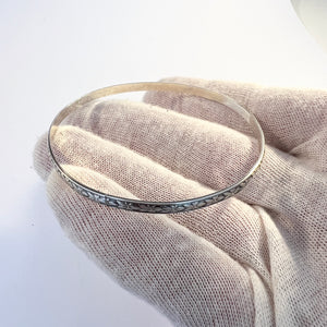 Niels Erik From, Denmark 1940-50s Sterling Silver Bangle Bracelet.