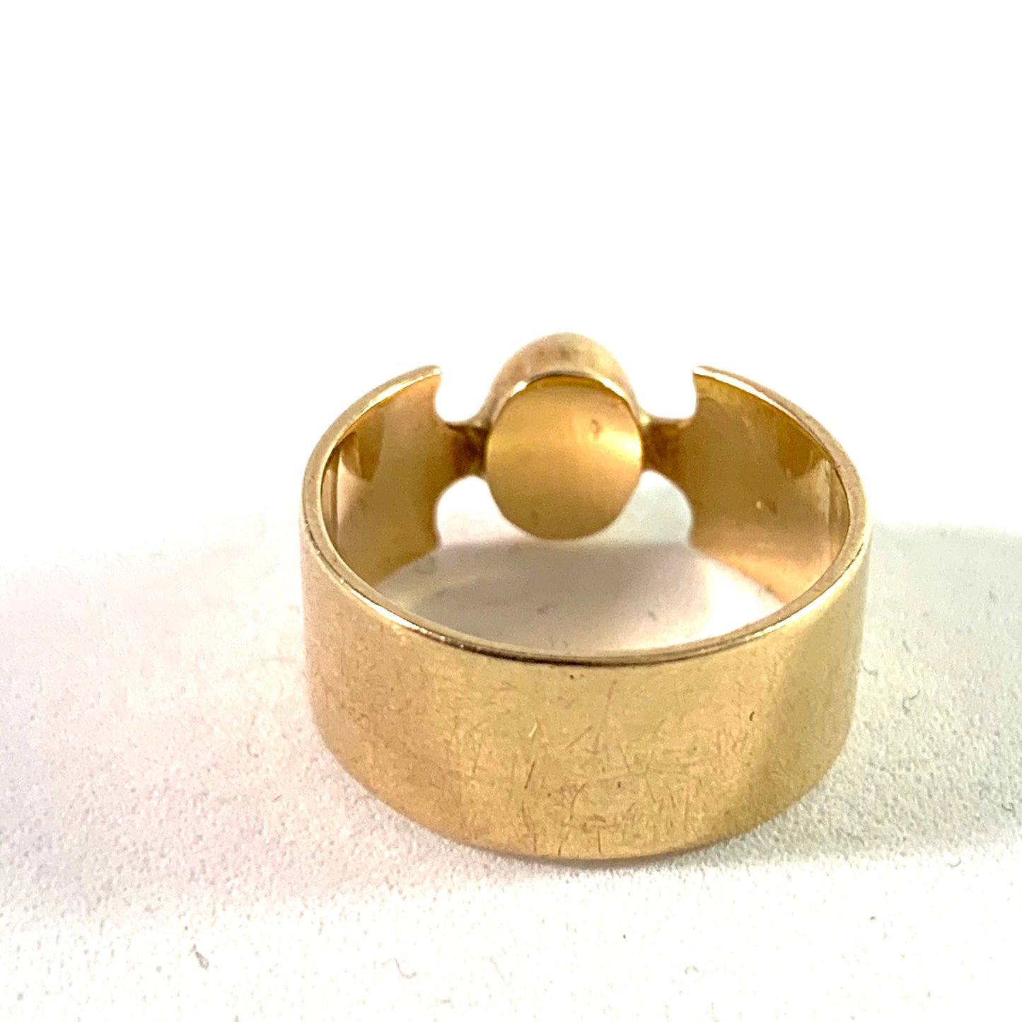 Maker SS, Denmark Vintage 14k Gold Turquoise Ring