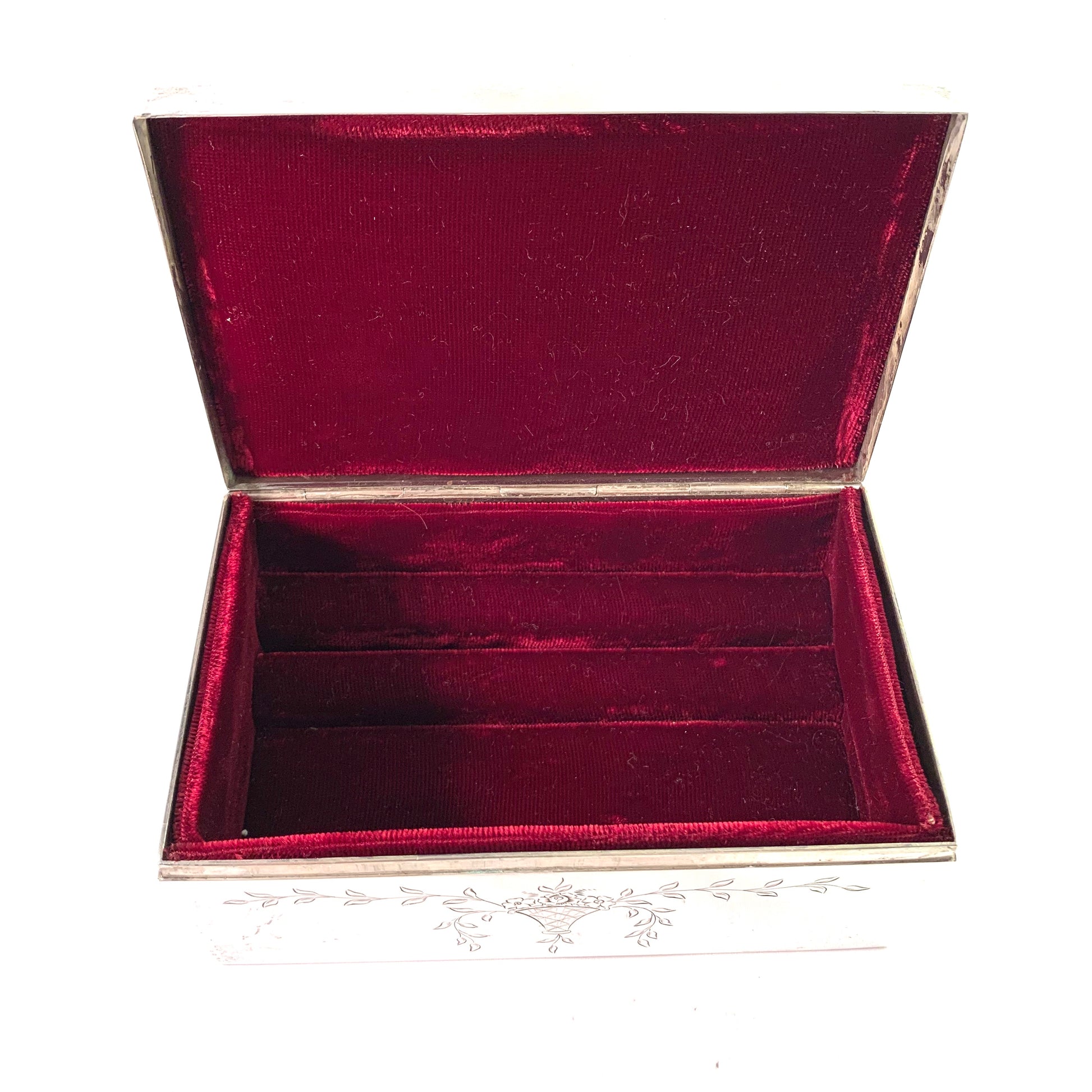 Shreve & Co San Francisco Victorian Sterling Silver Jewelry Casket
