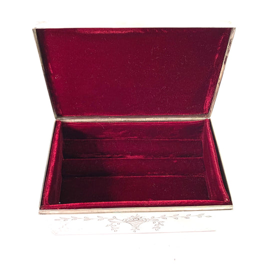 Shreve & Co San Francisco Victorian Sterling Silver Jewelry Casket