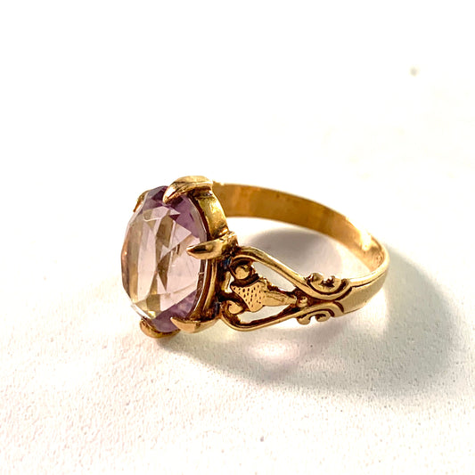 Edwardian 18k Gold Amethyst Ring.