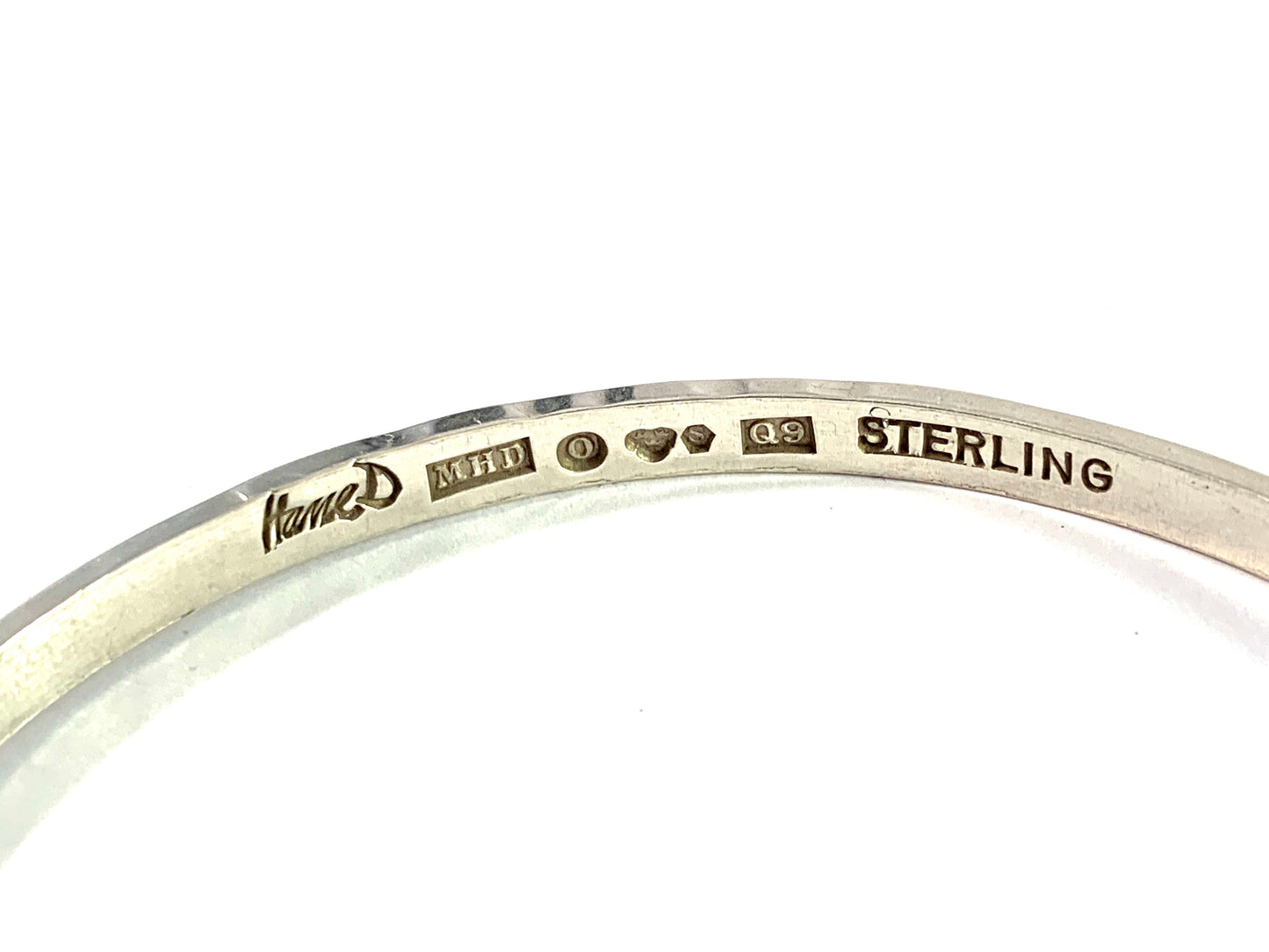 Hasse Dahlström, Sweden 1966 Sterling Silver Bangle Bracelet. Signed