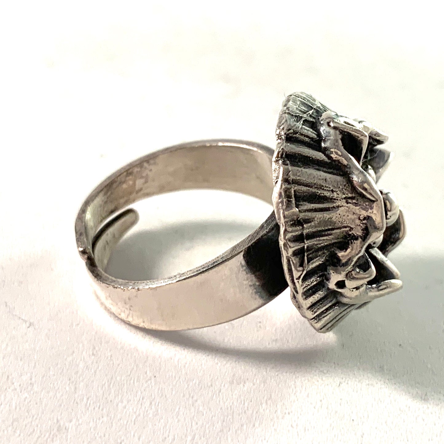 Sten & Laine Finland 1972 Bold Sterling Silver Ring