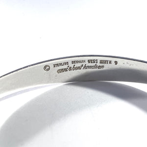 Anni & Bent Knudsen, Denmark 1960s. Vintage Sterling Silver Bracelet. Design no 9. Signed