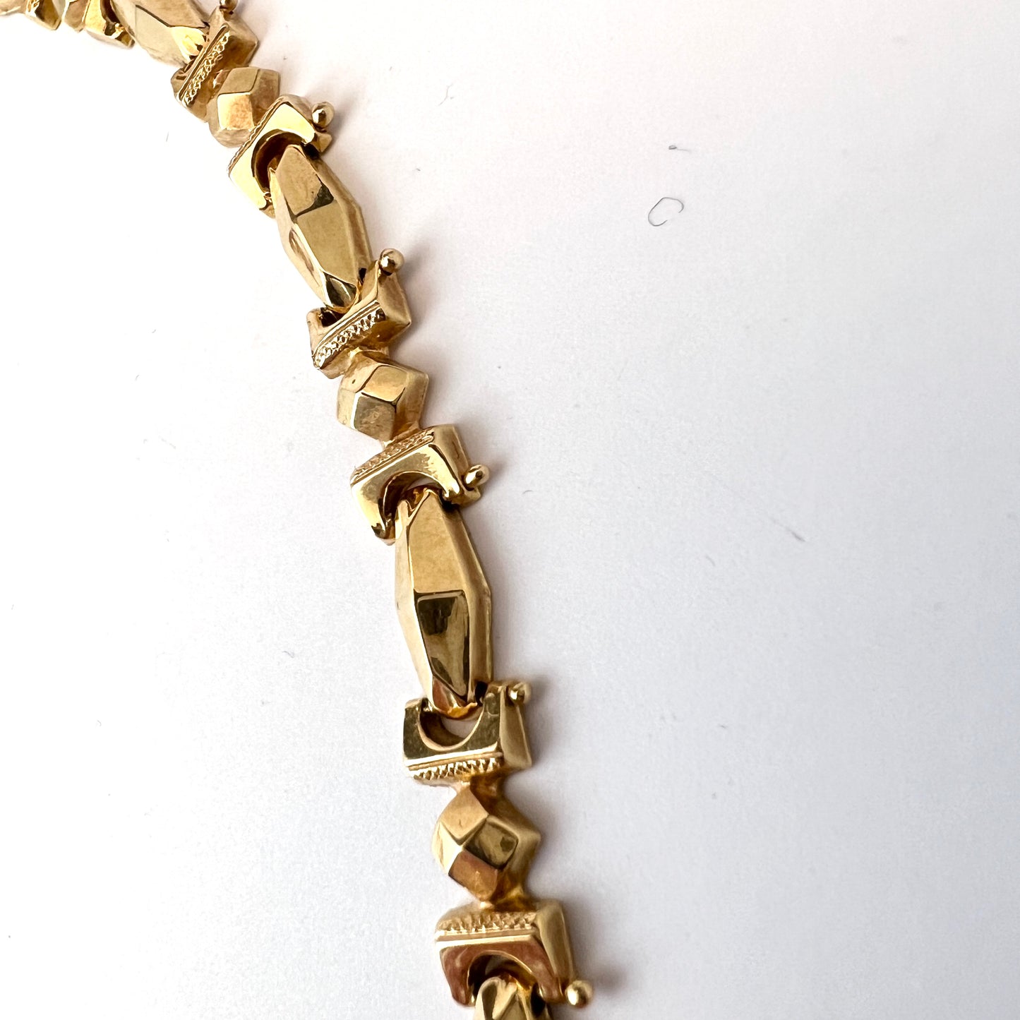 Frasson Amalia di Giulio, Vicenza Italy 1950s. Vintage 18k Gold Necklace.