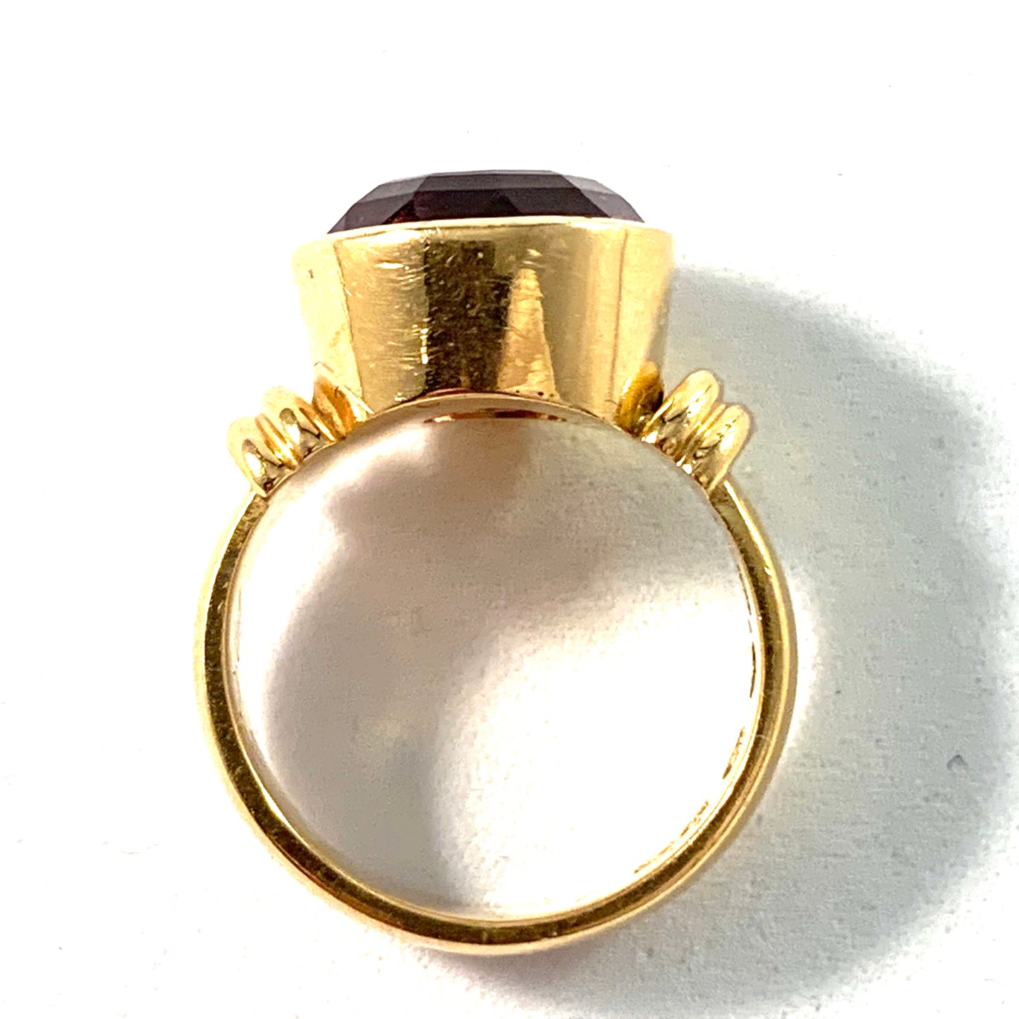 Kjernås, Sweden 1930s, 20k Gold Amethyst Ring.