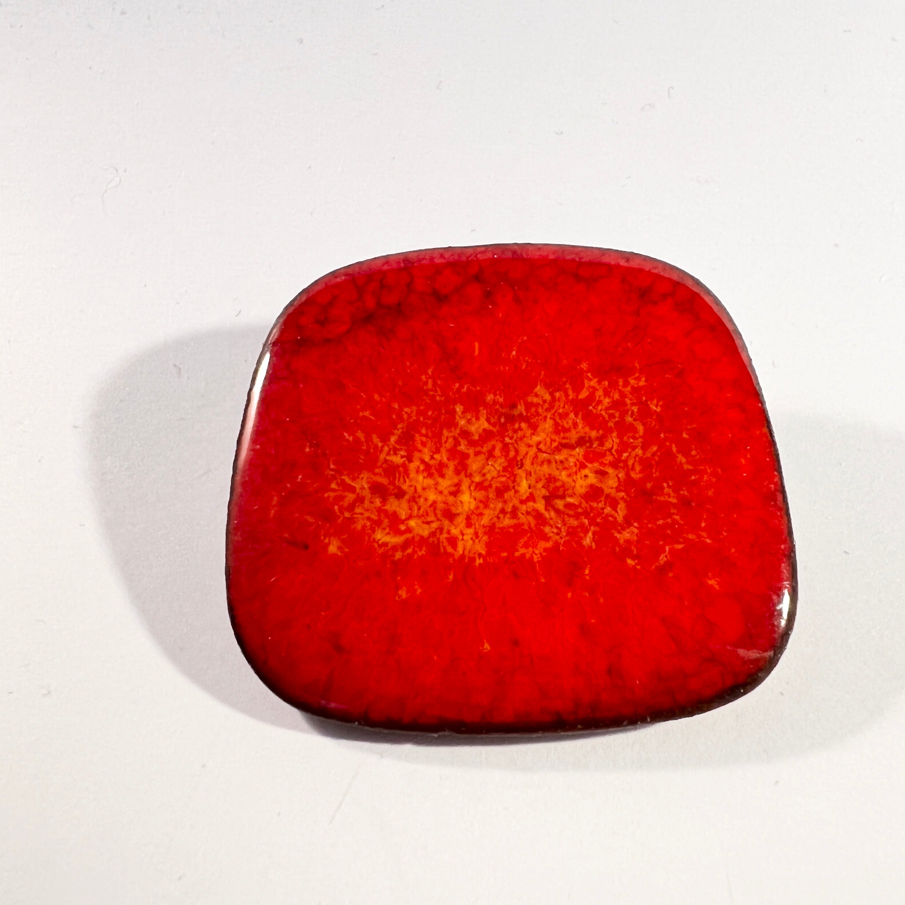 1960’s store Brøndsted, Denmark Glazed Ceramic Brooch