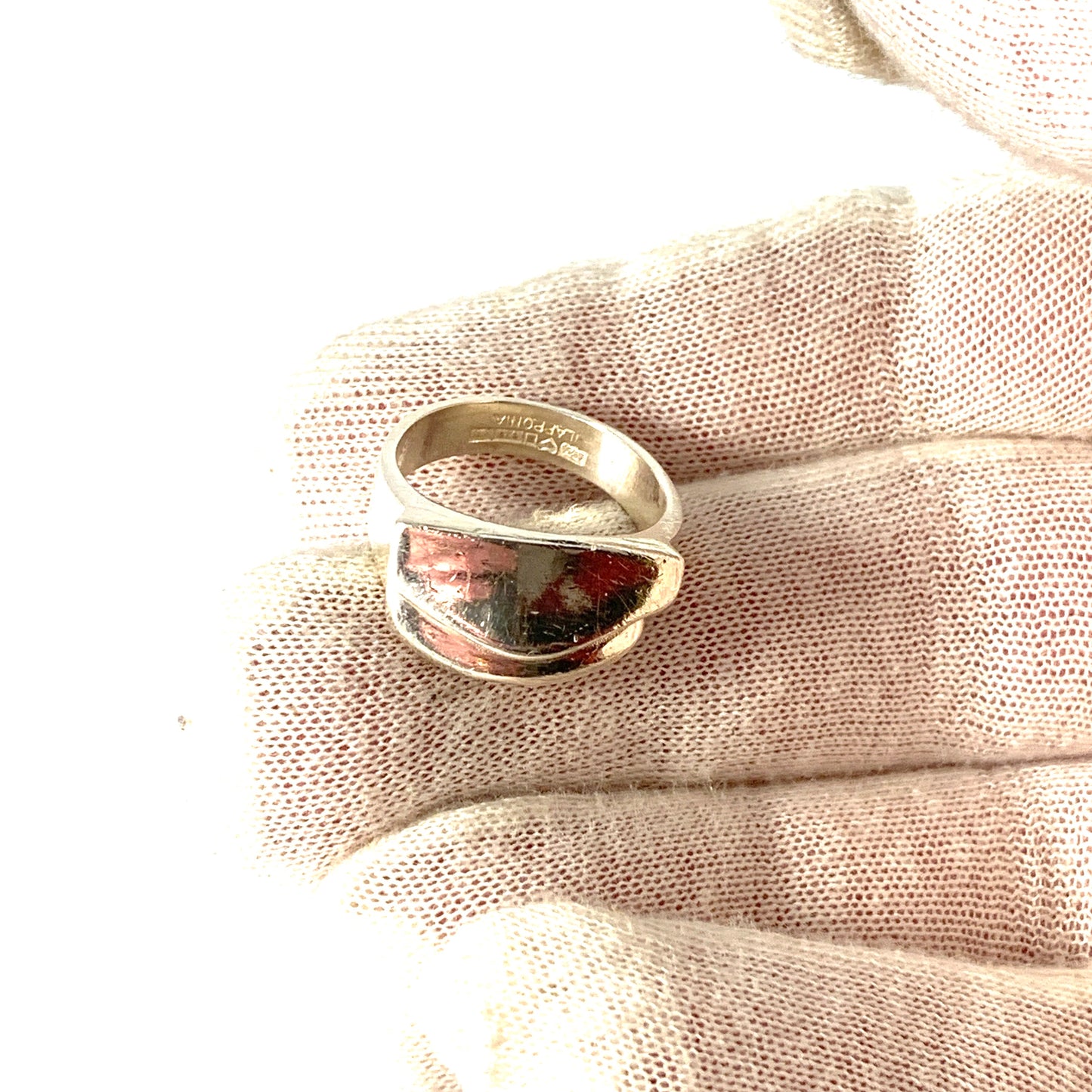 Lapponia, Finland 1983. Vintage Sterling Silver Ring.