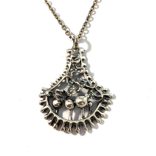 Valo Koru, Finland 1973 Sterling Silver Pendant with Chain.