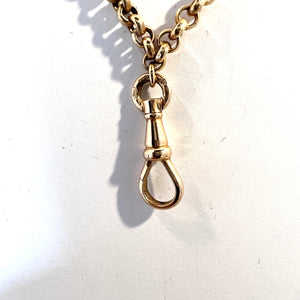 Sweden Early 1900s 18k Gold Watch Chain in Perfect Necklace Length. 27in  15.5gram