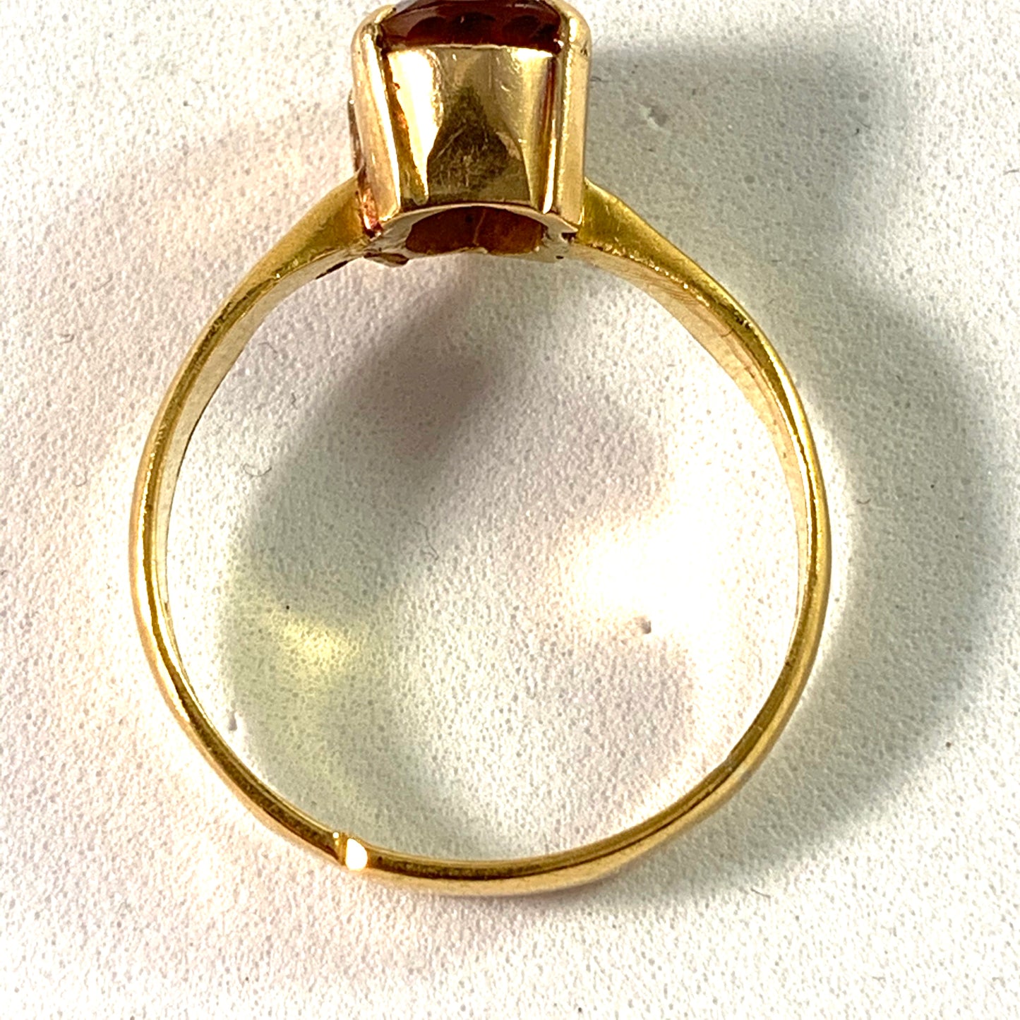 Sweden 23k Gold Citrine Conversion Ring.