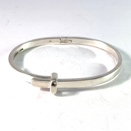 Pär Norling, Exign, Sweden Vintage Sterling Silver Buckle Bracelet