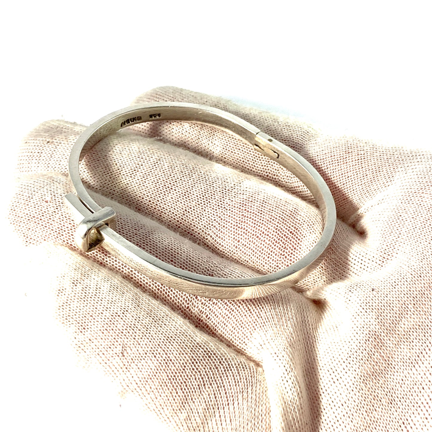 Pär Norling, Exign, Sweden Vintage Sterling Silver Buckle Bracelet