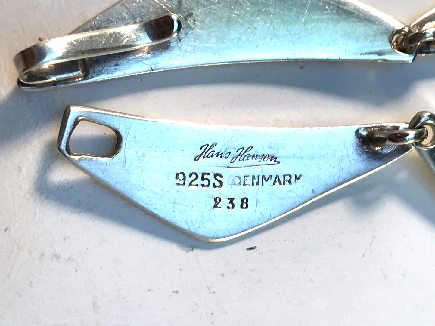 Bent Gabrielsen for Hans Hansen, Denmark 1950s Design no 238 Peak Sterling Bracelet